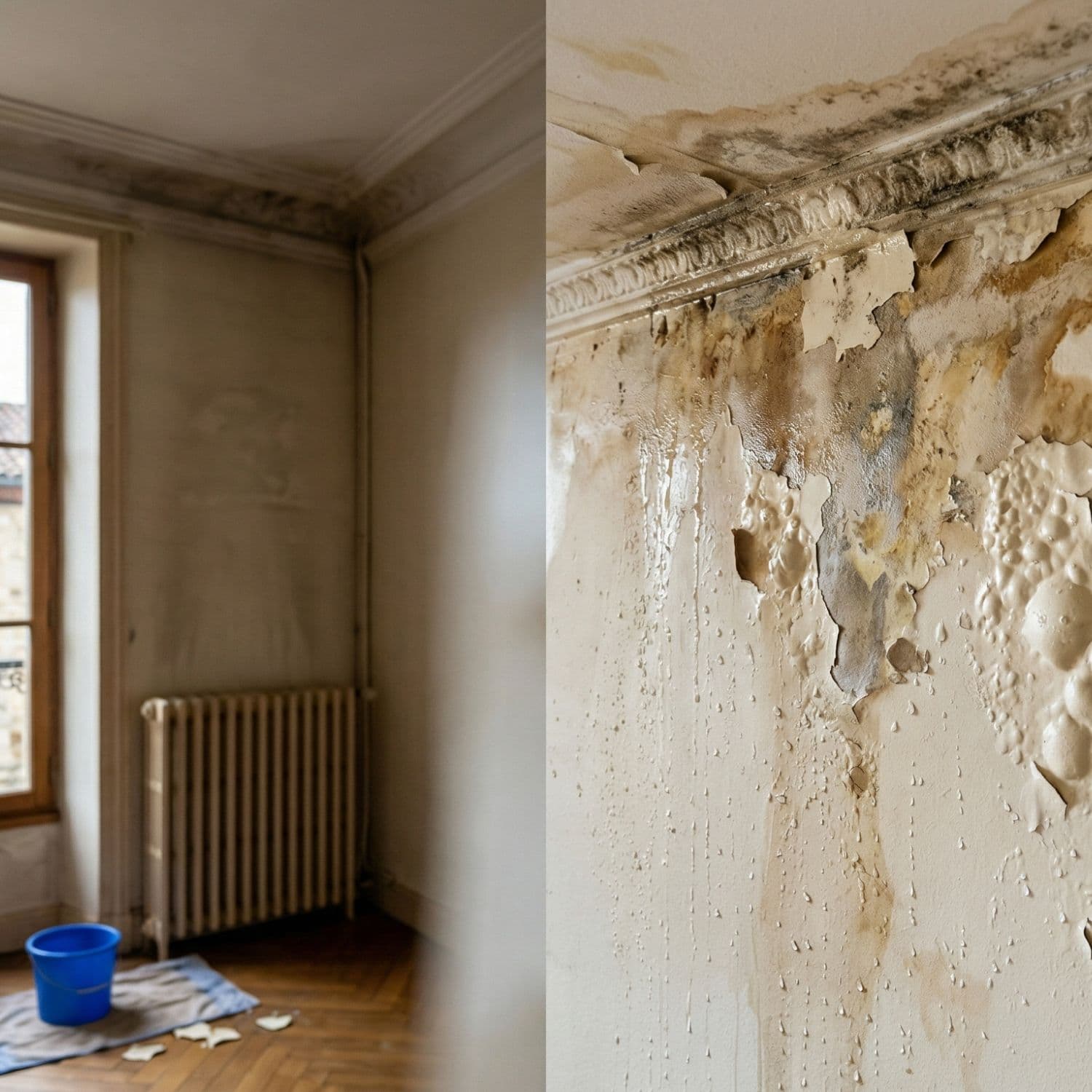 Infiltration eau plafond appartement Toulouse
