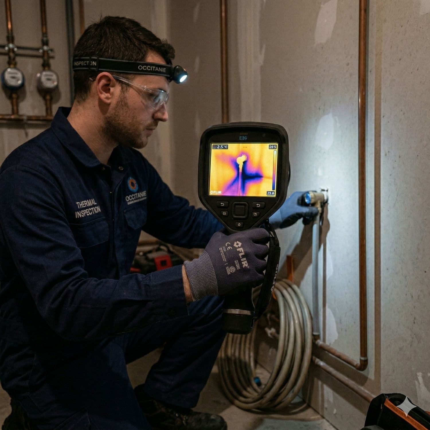 Thermographie infrarouge detection fuite Toulouse